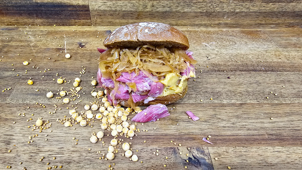 Eisbein Sandwich Eisbein Sandwich von Pannek seine Budike Catering